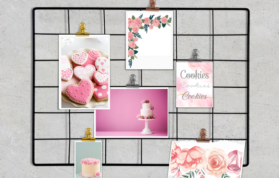 imagen de un tablero de ideas - llamado moodboard