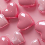 foto de portada de fondo de corazones hechos con ia